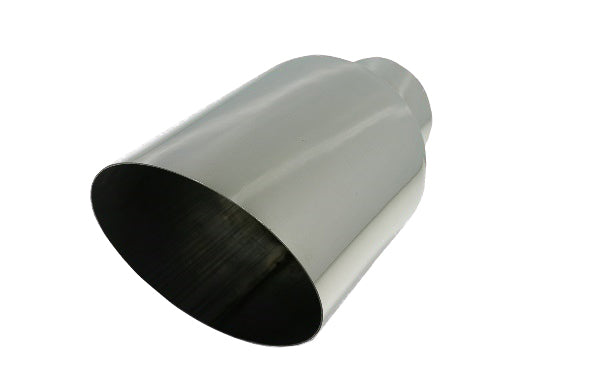 45 Deg Angle Cut | Polished 304 Stainless Exhaust Tip
